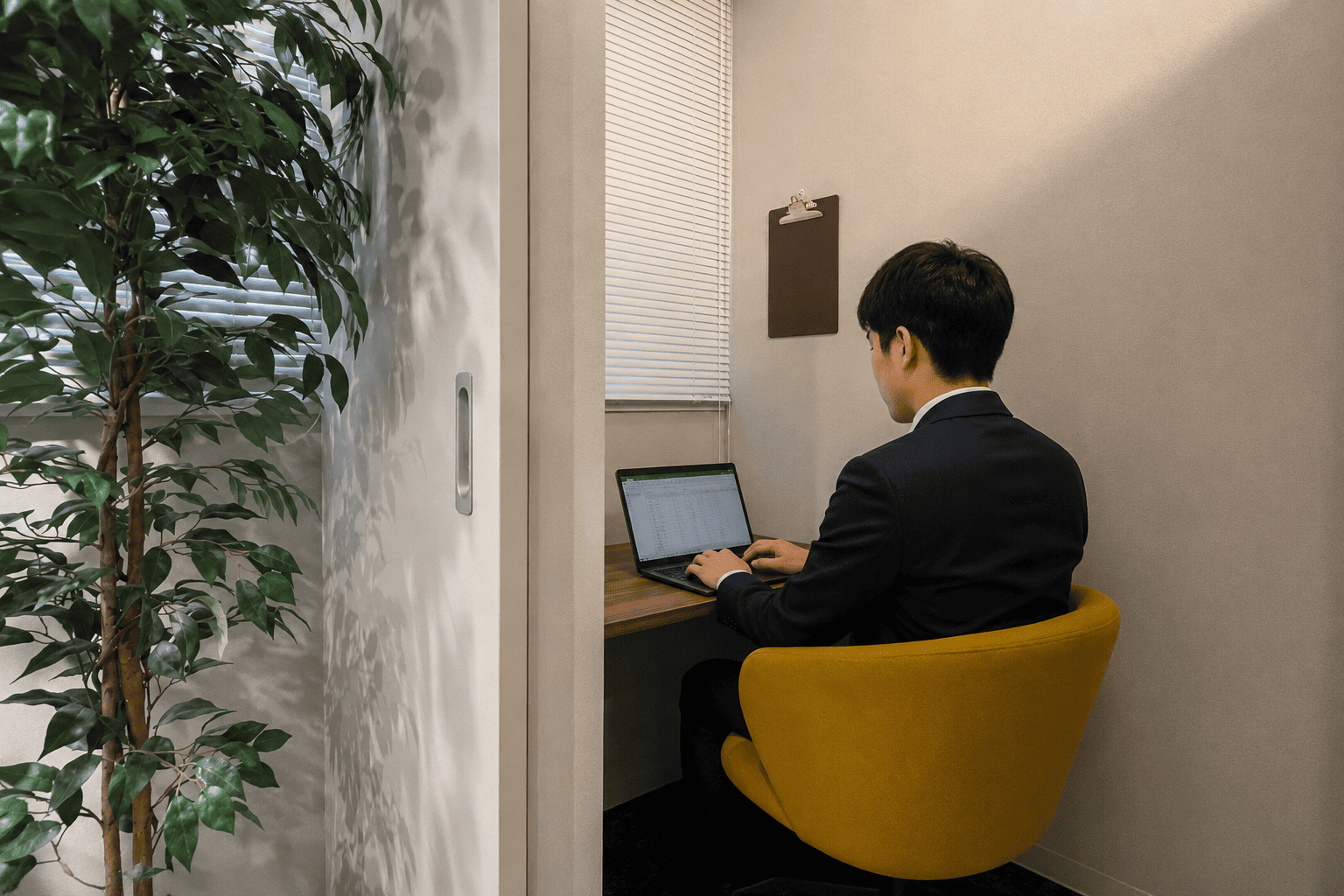 ラウンジ内 半個室ブース